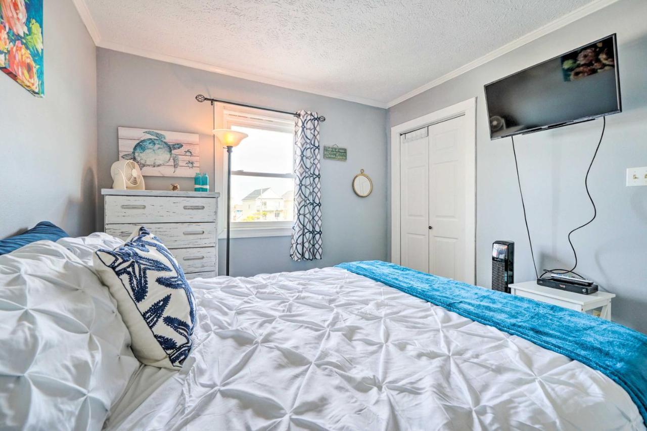 North Topsail Condo - Steps To Beach! North Topsail Beach Bagian luar foto